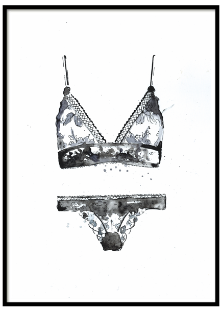 Lace Lingerie Set - Lingerie Top (520x640), Png Download