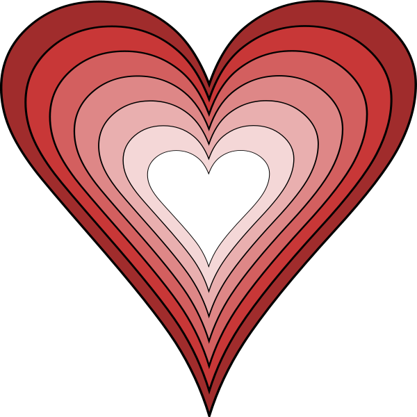 Valentine-heart - Sunday School Activities About Love Each Other (600x600), Png Download