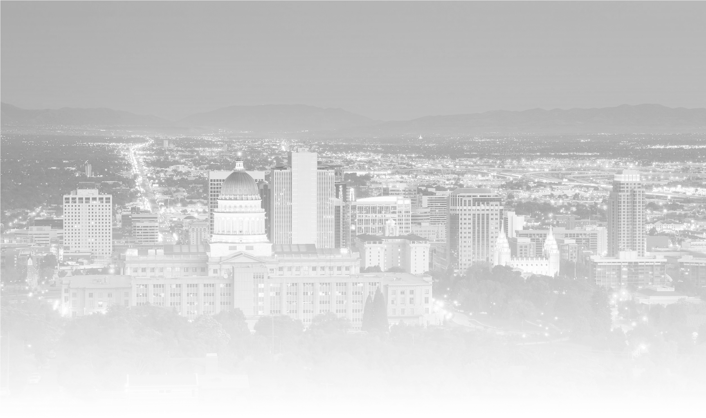 Salt Lake City Bg - Cityscape (2400x1468), Png Download