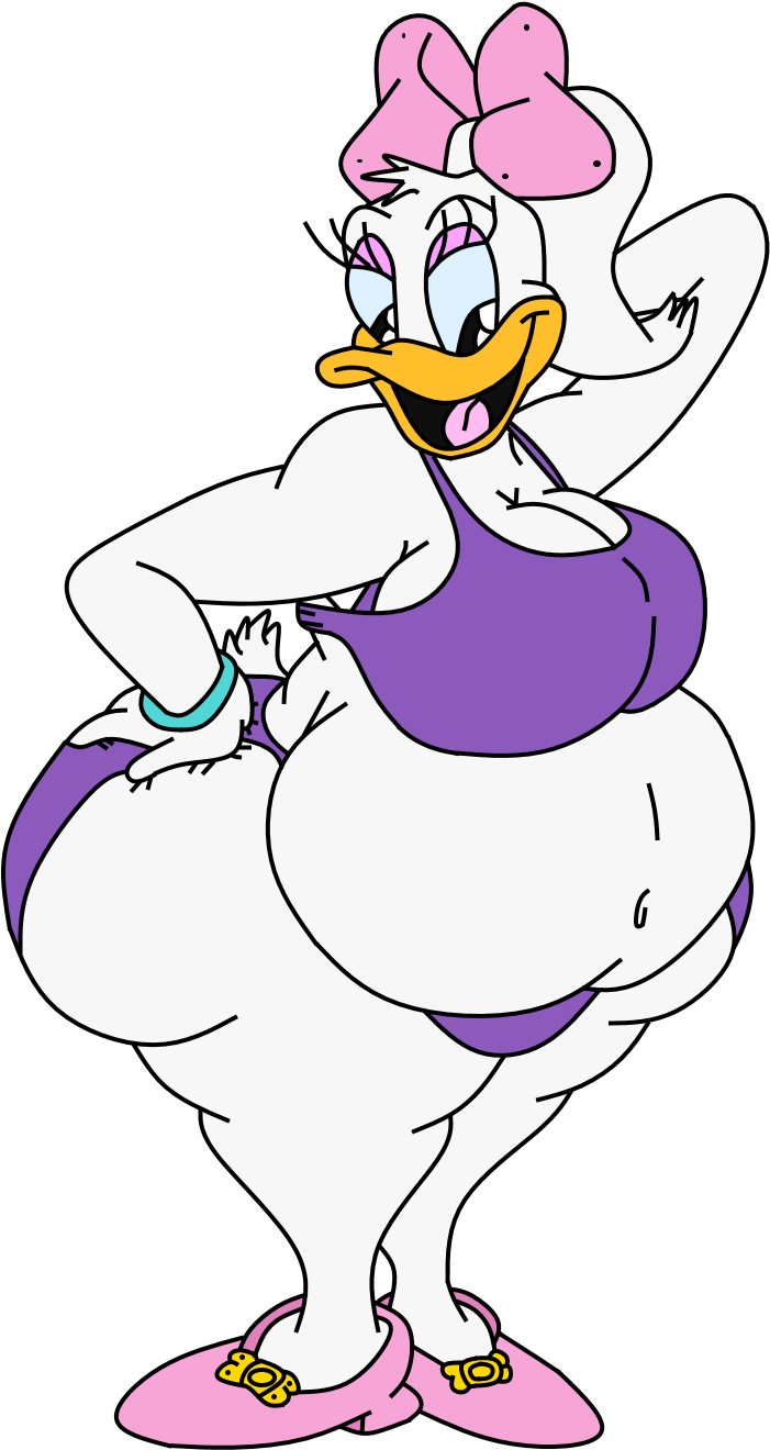 3 Months Ago - Deviantart Daisy Duck Fat (718x1329), Png Download