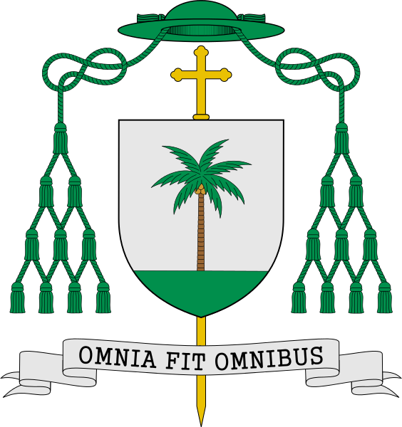 Coat Of Arms Of Mgr François-victor Rivet - Orden De San Jeronimo (564x600), Png Download