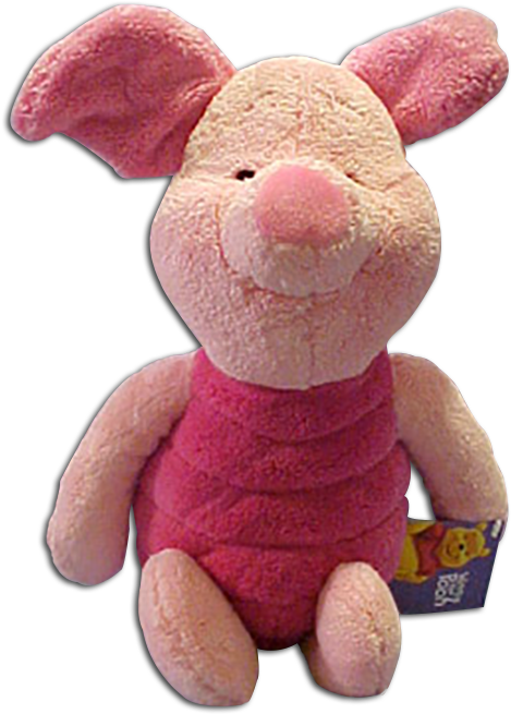 Stuffed Animal Png - Stuffed Piglet From Winnie The Pooh (500x678), Png Download