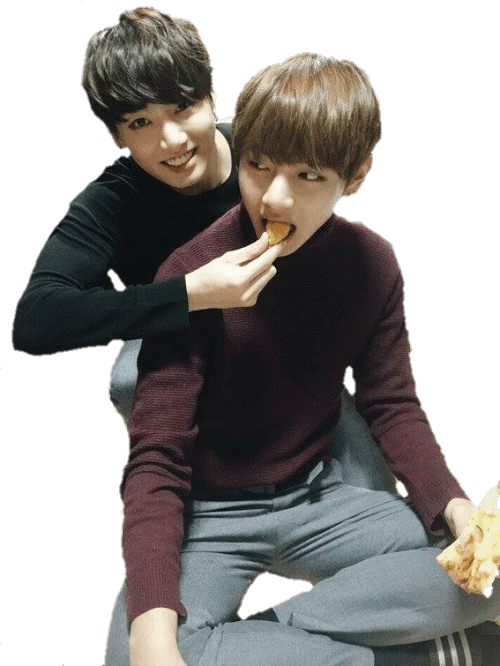 Bts Kookie And Tae (500x666), Png Download