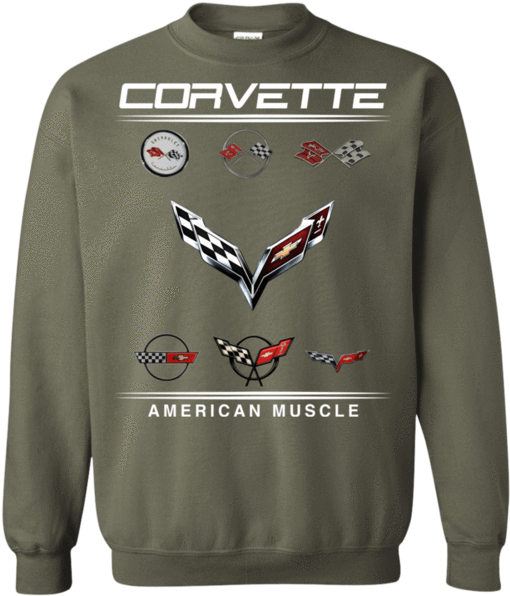 Corvette Logo Emblem Flag C1 C2 C3 C4 C5 C6 C7 Pullover - Harry Potter Mom Shirt (600x600), Png Download