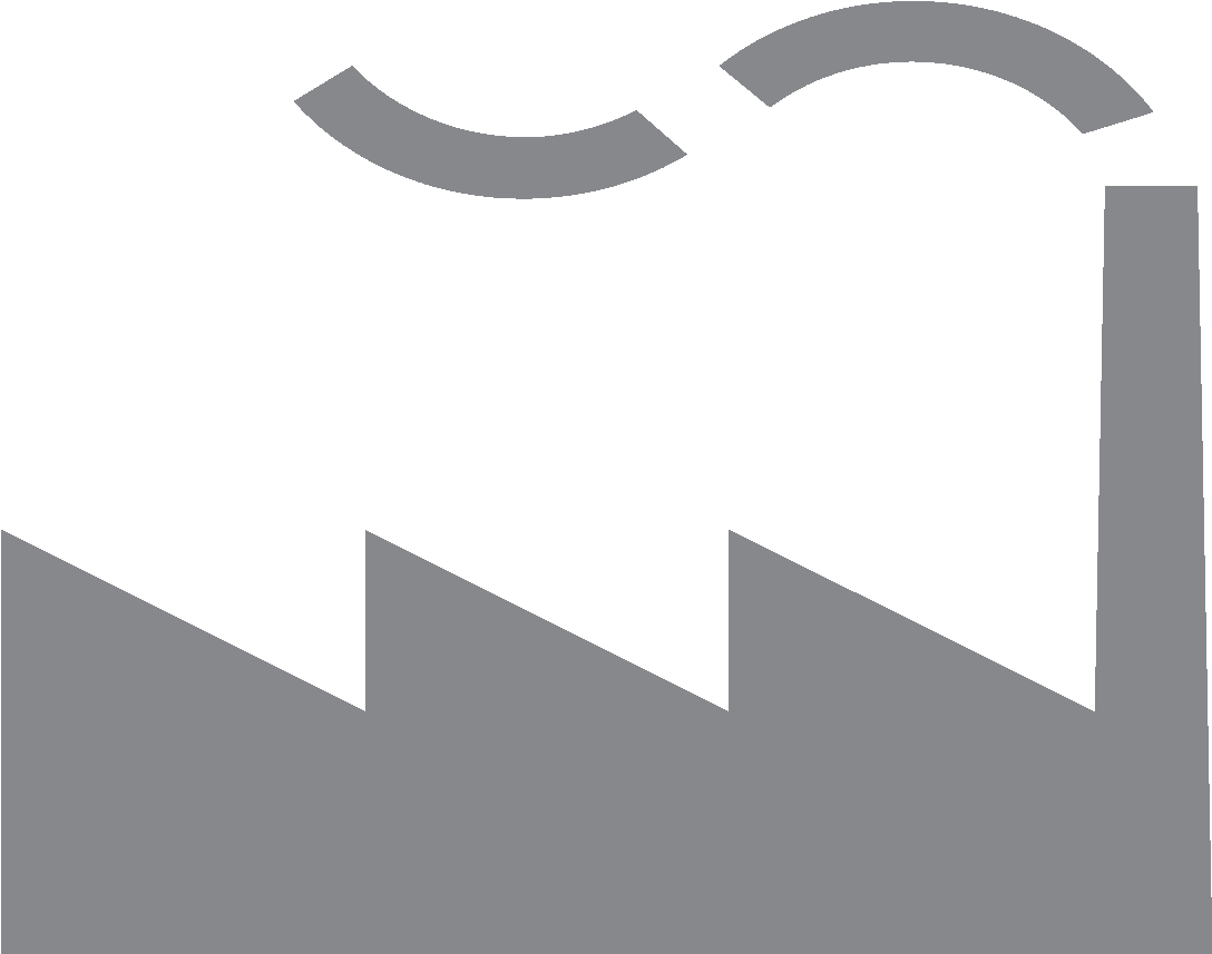 Industry Experience Icon - Factory (1174x1024), Png Download