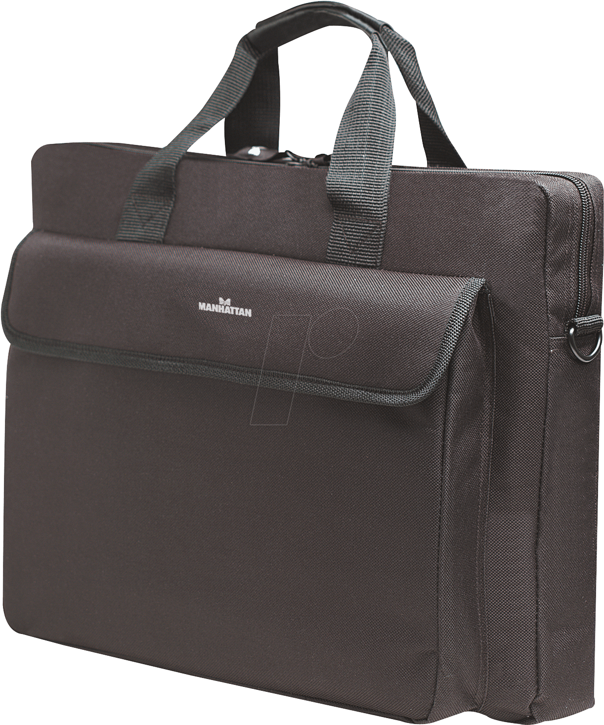 Notebook Bag, Up To - Manhattan London 15.6" Briefcase Black Hardware/electronic (1273x1500), Png Download
