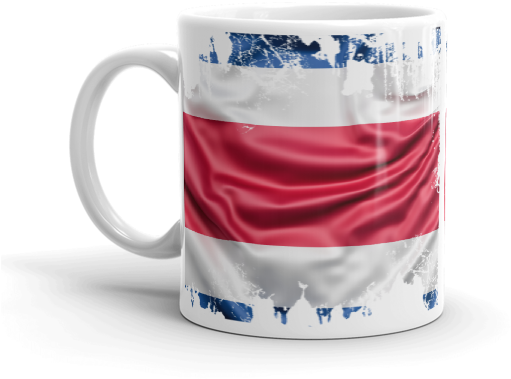 Mug Mondial 2018 Costa Rica Flag - Coffee Cup (600x600), Png Download