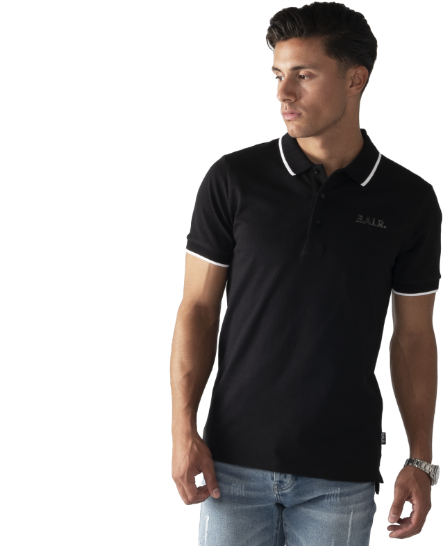 Brand Metal Logo Polo Shirt Black Lifestyle - Polo Shirt (800x800), Png Download