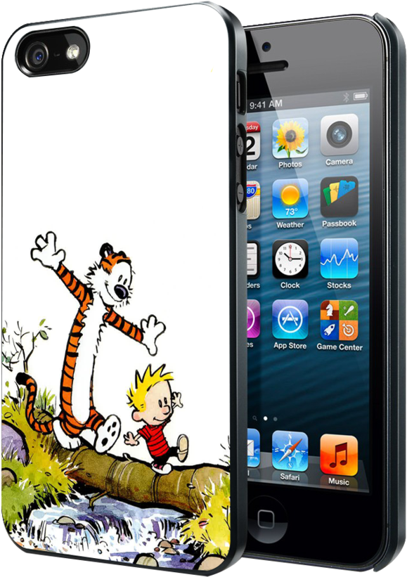 Calvin And Hobbes Samsung Galaxy S3 S4 S5 Note 3 Case, - Pokemon Eevee Iphone Cases (796x1024), Png Download