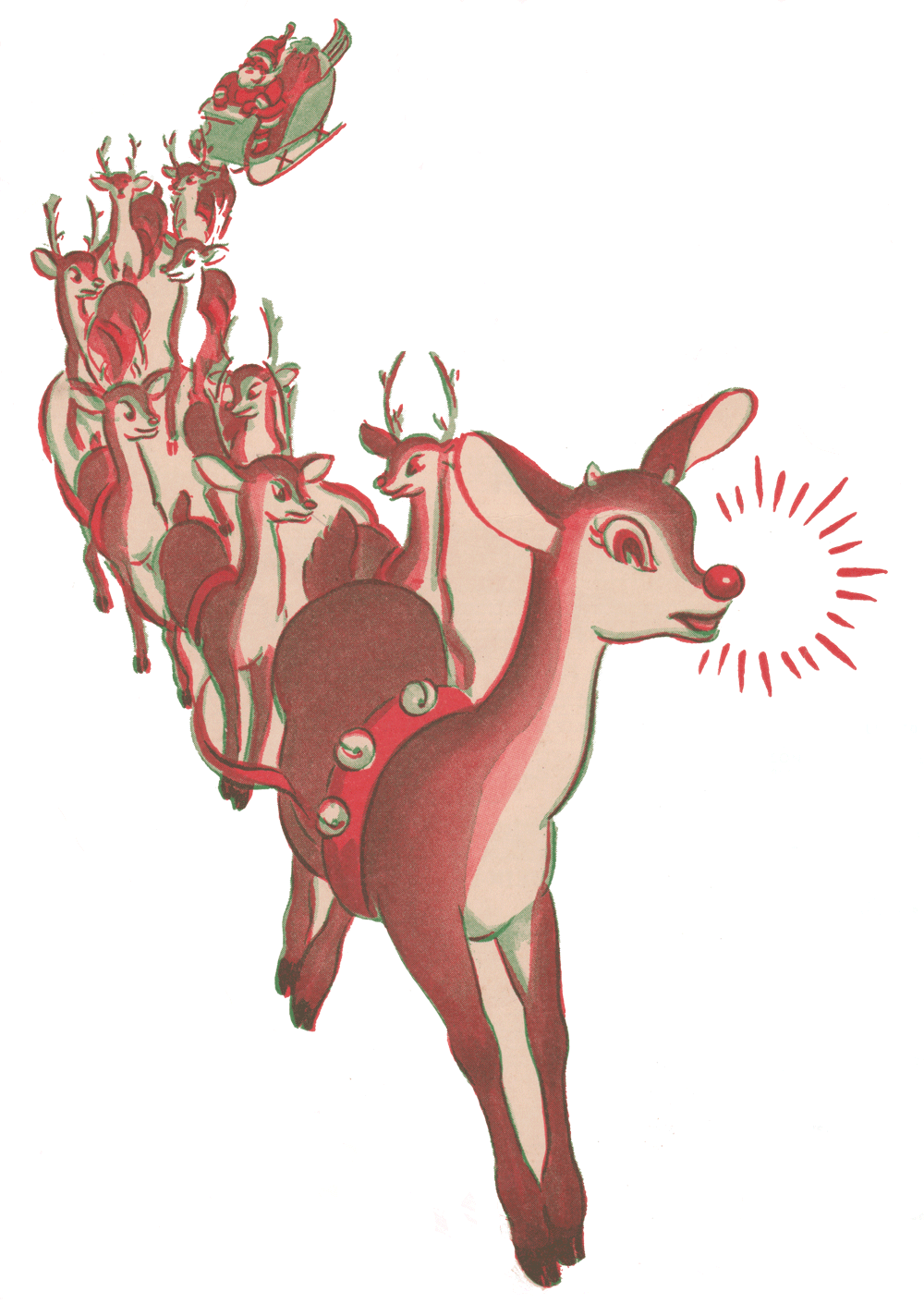 Vintage Rudolph The Red Nosed Reindeer Sheet Music - Rudolph (1000x1424), Png Download