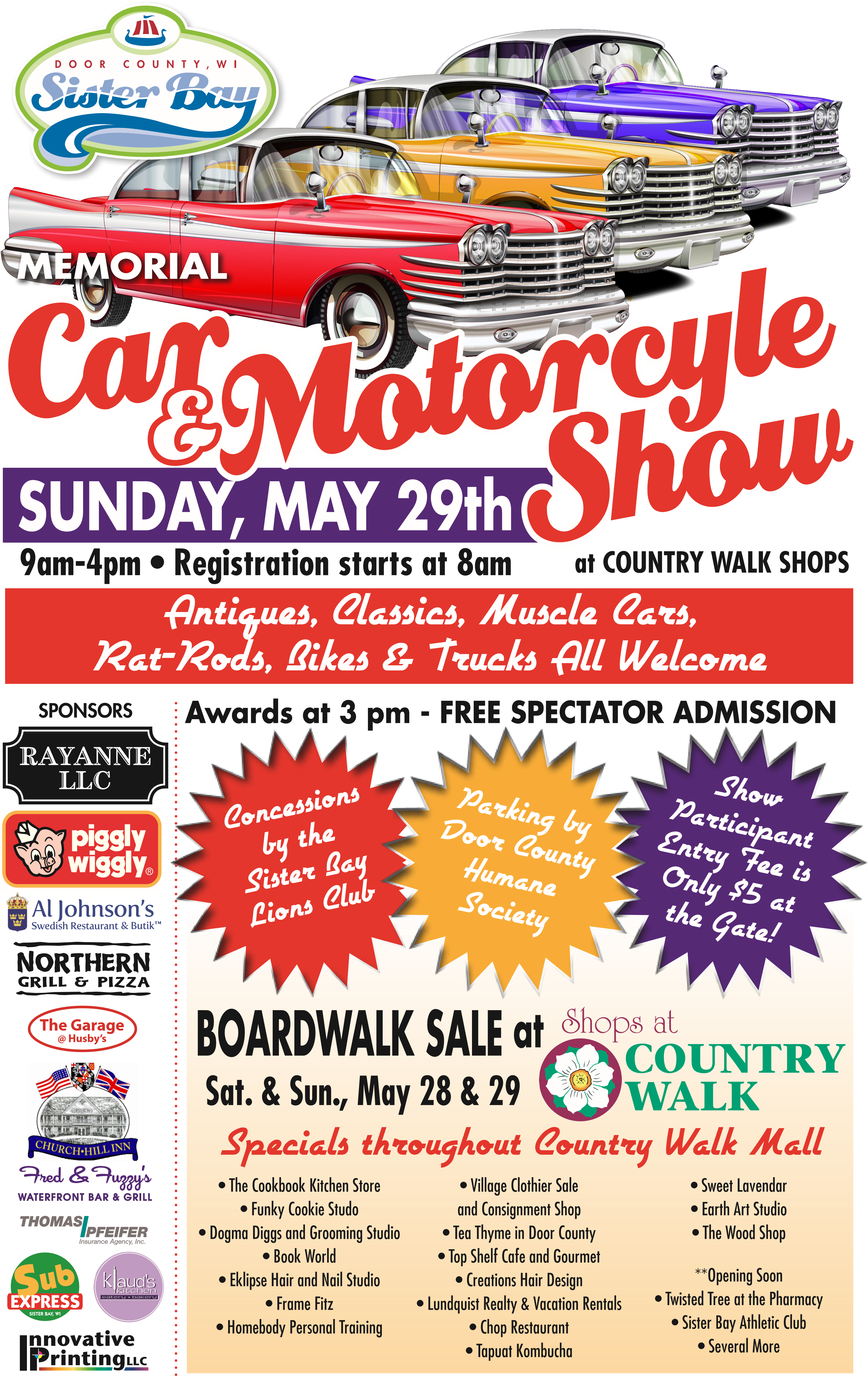 2016 Car Show - Sister Bay (3062x4852), Png Download
