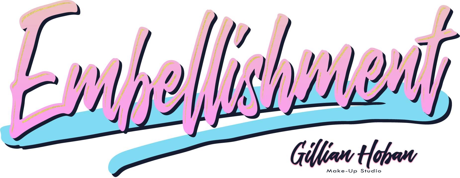 Embellishment Logo Designed By Dephined For Gillian - Calligraphy (1850x718), Png Download