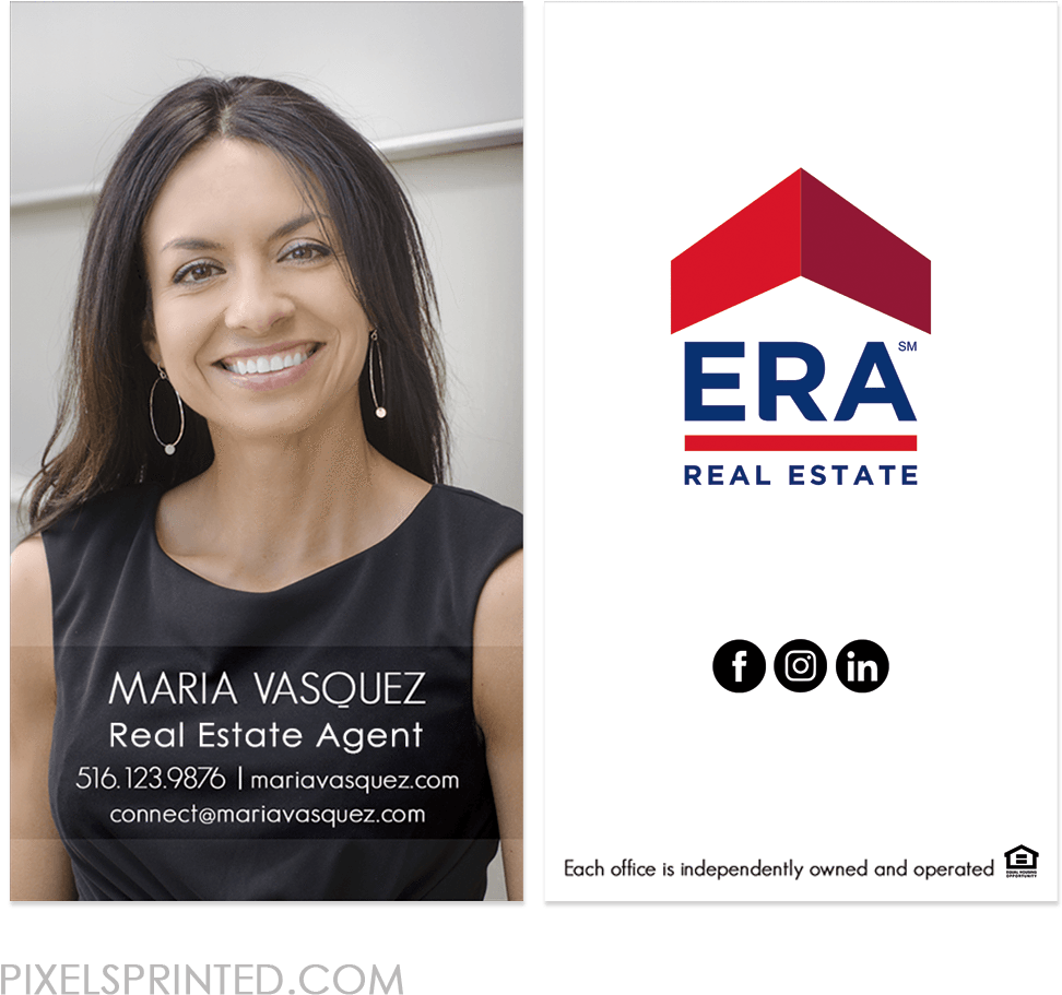 Era Business Cards, Era Realtor Business Cards, Era - Modern Real Estate Business Card (1024x1024), Png Download