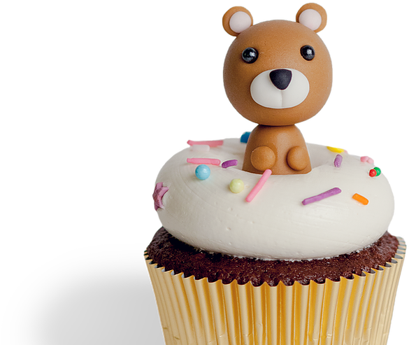 The World's Cutest Cupcakes - Cupcake (1366x569), Png Download