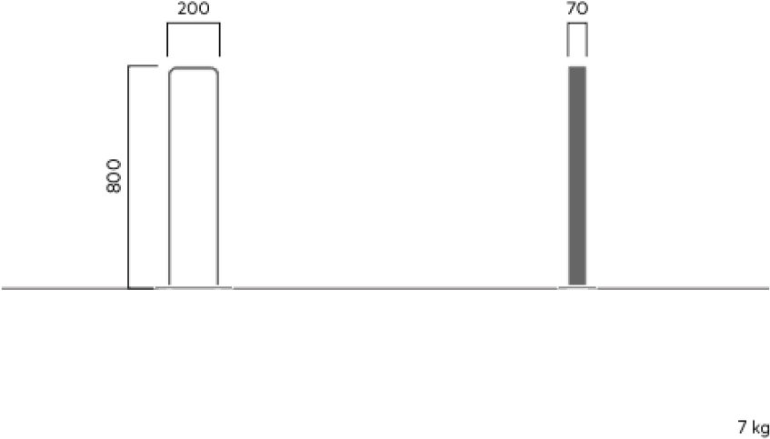 686a Vroom Bicycle Rack Baseplate - Line Art (1024x628), Png Download