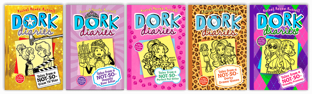 Medieval Book Diary Clipart - Dork Diaries All Series (1015x306), Png Download