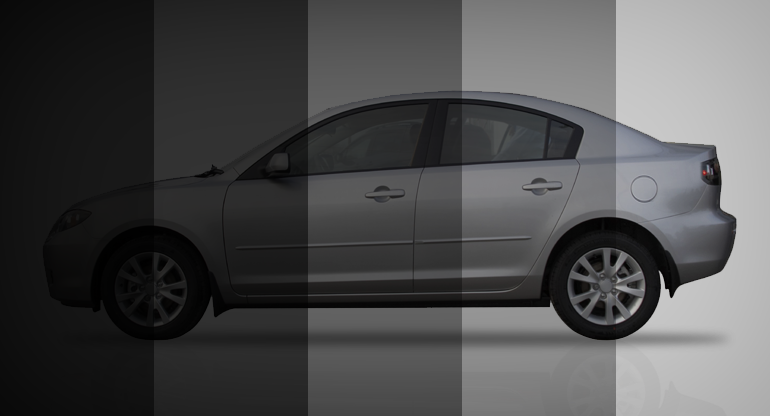 Car Glass Tinting - Car Tinted (770x416), Png Download