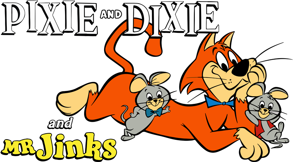 Pixie & Dixie Image - Pixie And Dixie And Mr Jinks Art (1000x562), Png Download