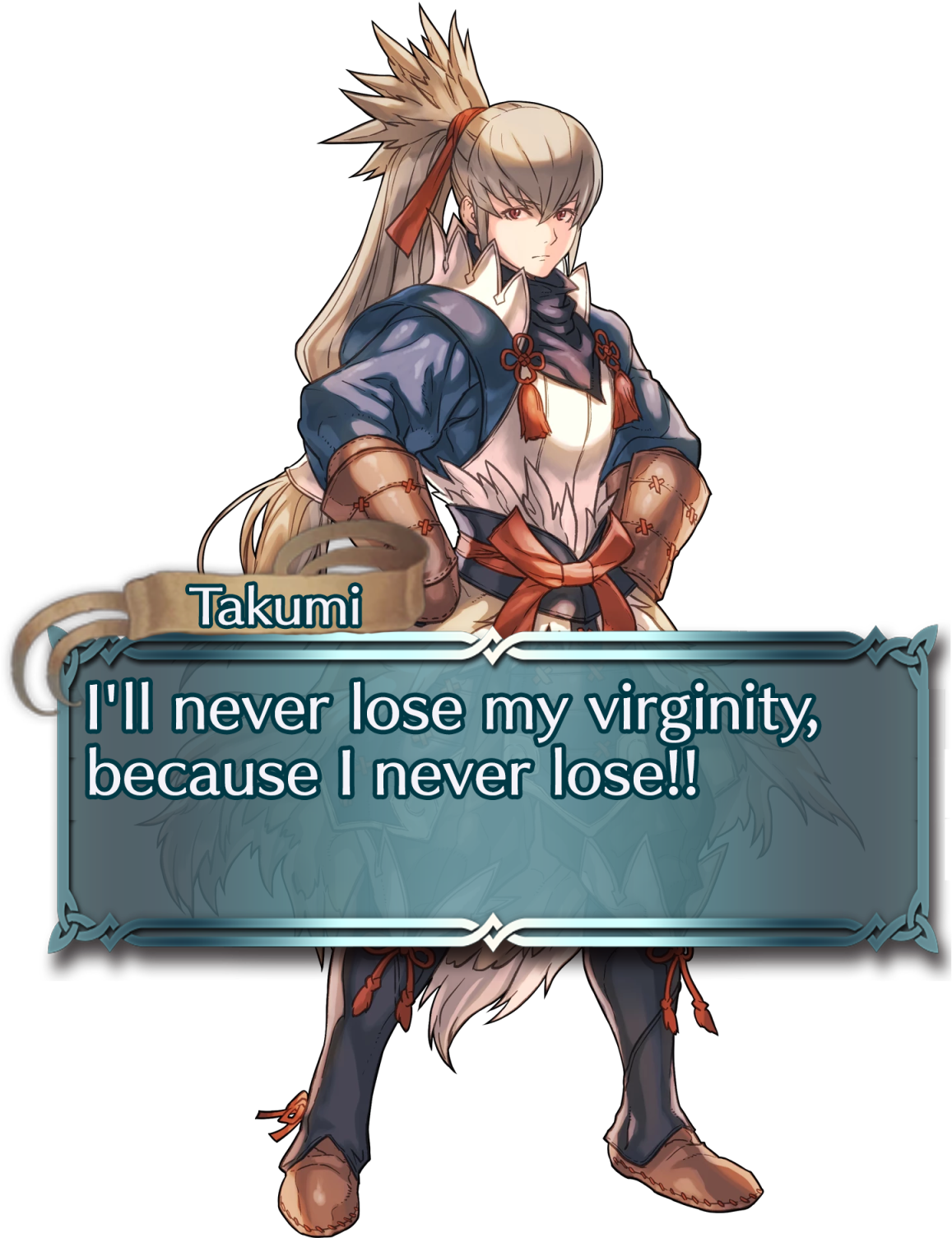 Can We Have Any Of The Taku's Saying "i'll Never Lose - Takumi Fire Emblem Heroes (1280x1536), Png Download