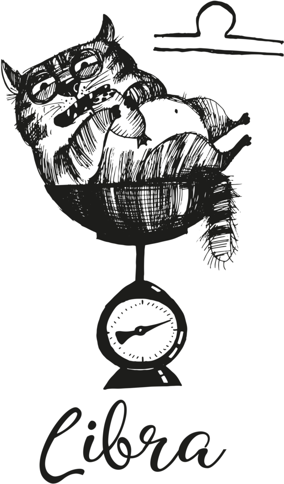 La Libra Men's Printed T Shirt - Libra Funny (735x1040), Png Download