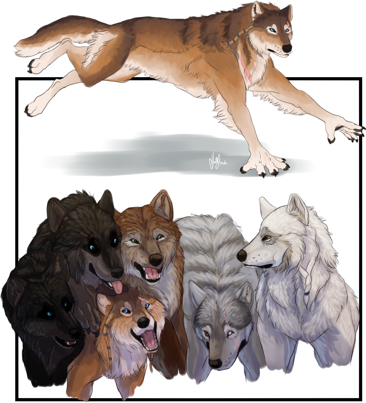 Teen Wolf Season 6 Concept - Wolfdog (1280x1399), Png Download