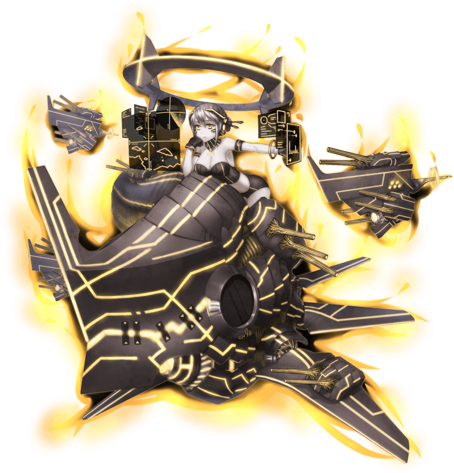 Enemy Aviation Battleship T3 - Battleship Girls (1024x1024), Png Download