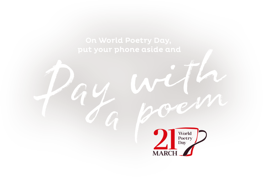 On World Poetry Day, Visit A Participating Location - Calligraphy (838x564), Png Download