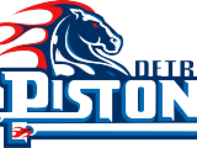 Detroit Pistons Clipart Png - Transparent Png Detroit Pistons Logos (640x480), Png Download