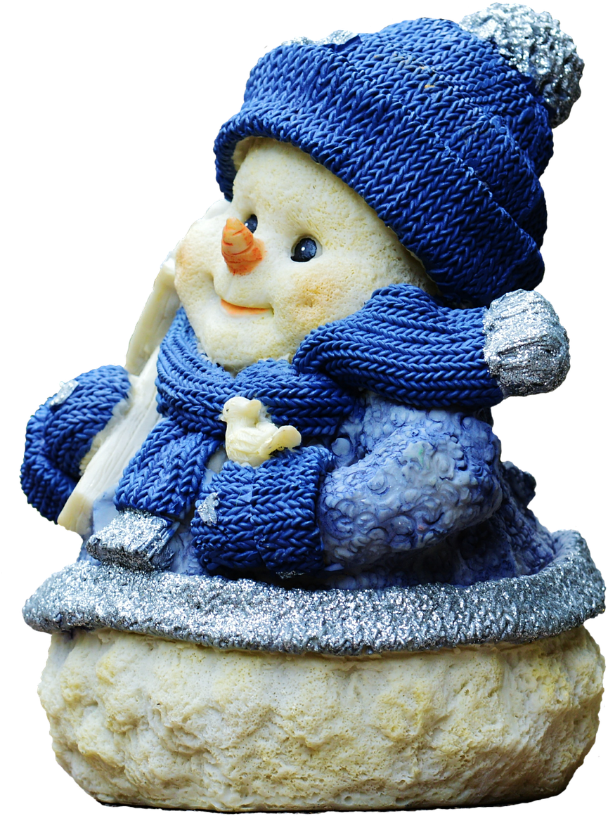 Christmas, Snow Man, Figure, Santa Hat, Fun, Funny - Christmas Day (572x720), Png Download