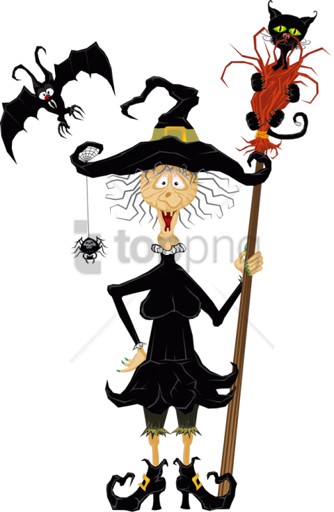 Free Png Download Halloween Funny Witch Png Images - Halloween Funny Witch Clip Art (480x735), Png Download