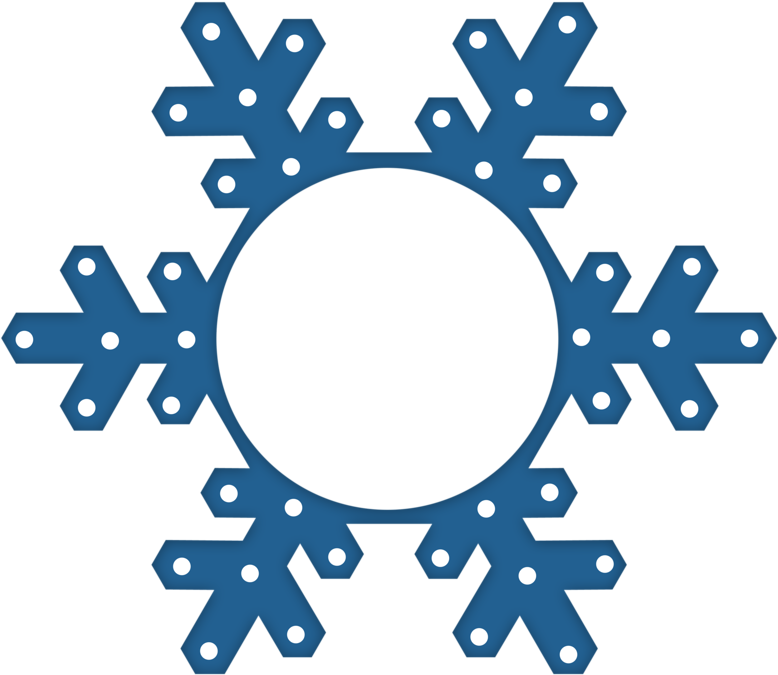 ○‿✿⁀winter‿✿⁀○ Kit, Xmas, Christmas, Snowflakes - Snowflake Black And White Simple (800x711), Png Download