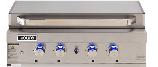 Bbq Built In 4 Burner Flat Hood - Barbecue Grill (600x600), Png Download