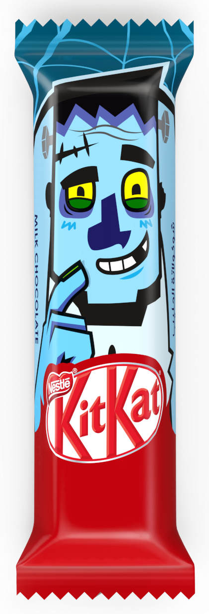 Halloween Celebrations - Kit Kat (421x1235), Png Download