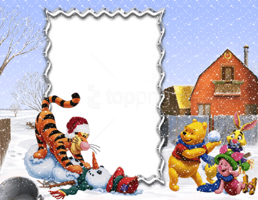 Free Png Winnie The Pooh And Friends Winter Holiday - Winnie-the-pooh (850x659), Png Download