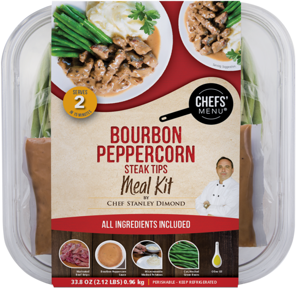 Bourbon Peppercorn Steak Tips Bourbon Peppercorn Steak - Shoprite Meal Kits (600x600), Png Download