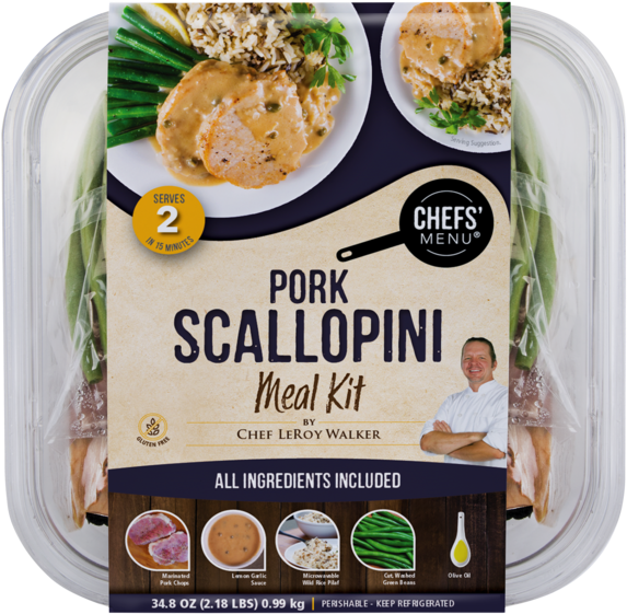 Pork Scallopini Pork Scallopini - Chef's Menu At Shoprite (600x600), Png Download