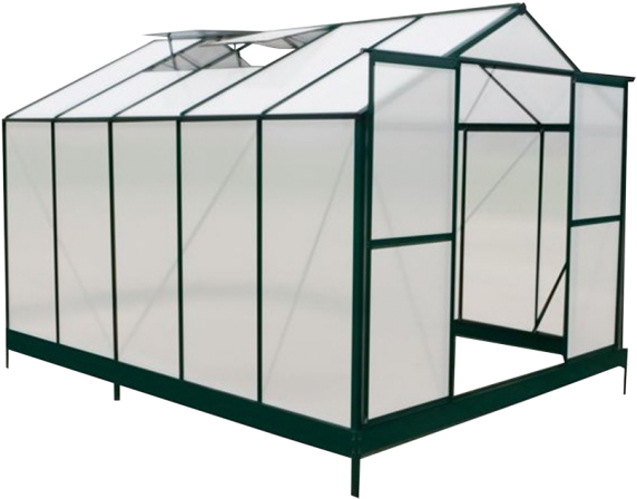 Mercia Green Aluminium Framed Greenhouse - Netthandelen Drivhus (600x561), Png Download