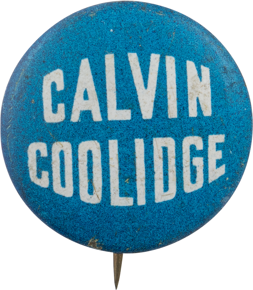Calvin Coolidge Blue Button - Circle (1000x1066), Png Download