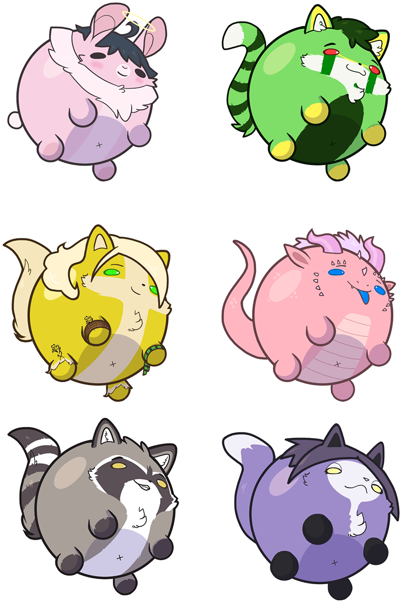 [c] Furry Orbs - Cartoon (896x1280), Png Download