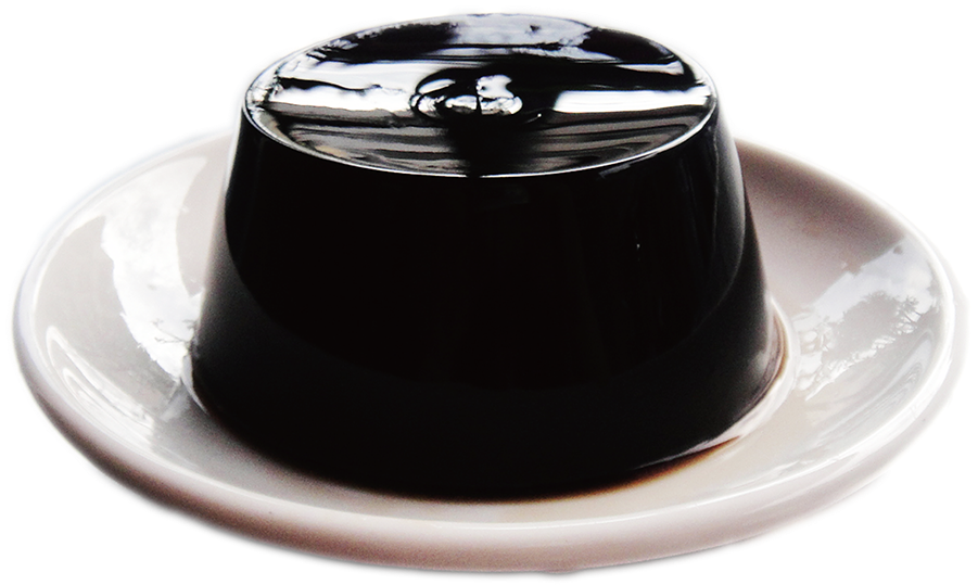 Grass Jelly - Herbal Jelly Gong Cha (900x900), Png Download