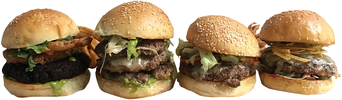 All 4 Burgers Uberv1 - Slider (1228x538), Png Download