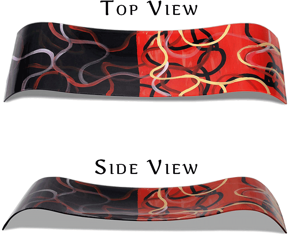 Red And Black Tray - Bowie Knife (1024x1024), Png Download