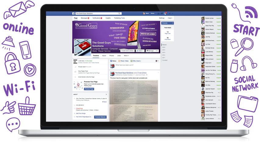 Please Join Us On Facebook & The Good Guys Will Keep - Operating System (871x503), Png Download