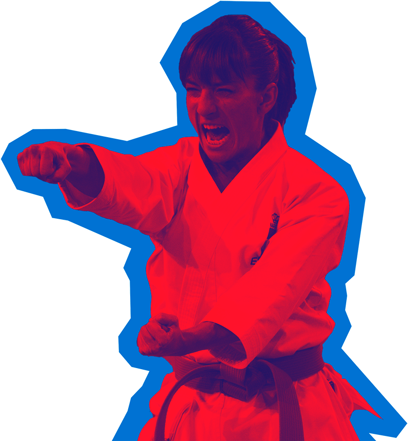 Sandra Sánchez Karate - Illustration (857x900), Png Download