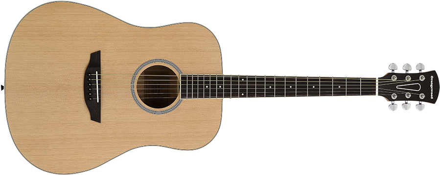 Orangewood Manhattan Spruce Dreadnought Acoustic Guitar - Fender Cp 60s Parlor (1000x410), Png Download