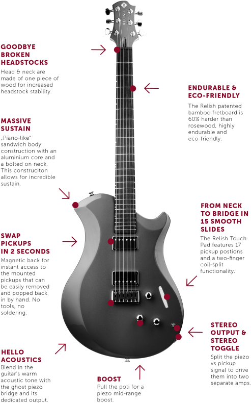 All Relish Guitar Innovationsthe Pickup Swapping System - Electric Guitar (533x800), Png Download
