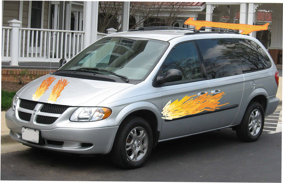 Man In A Minivan (1024x768), Png Download