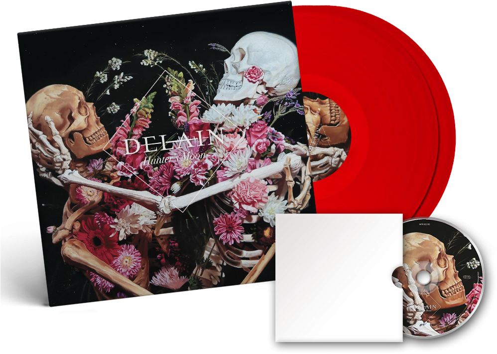 Hunter´s Moon / Blood Red 2 Lp Blu Ray Gatefold - Delain Hunter's Moon (1000x1000), Png Download