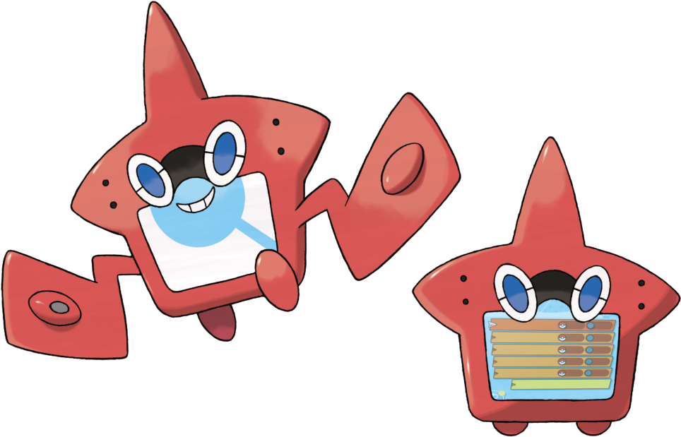 Sun Bear Clipart Moon - Pokemon Sun And Moon Rotomdex (1024x689), Png Download