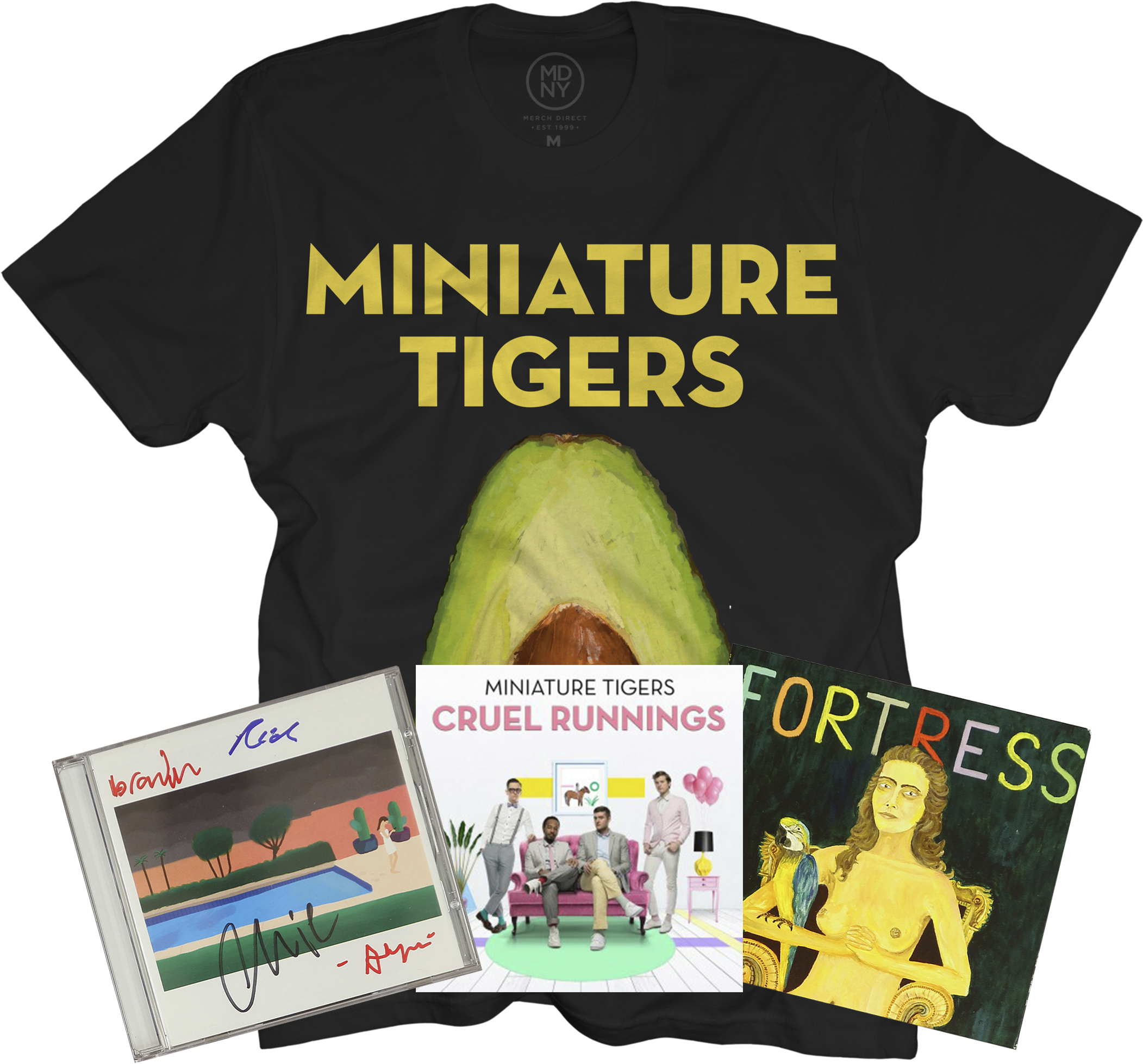 Miniature Tigers Cd Anthology $65 - Active Shirt (2232x2067), Png Download